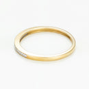 "My Love" Wedding Band with 0.05ct/20 Diamonds - Yellow Gold