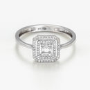 Bague "Miroir" - Or Blanc 375/1000