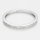 Bague Duo"Amour Eternel" D 0,32/75 - Or Blanc 375/1000