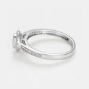 Bague Duo"Amour Eternel" D 0,32/75 - Or Blanc 375/1000