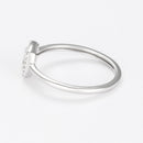 Bague "Limeira" D0,07/29 - Or Blanc 375/1000