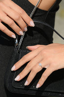 Bague "Limeira" D0,07/29 - Or Blanc 375/1000