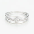 Bague "Jelena" D0,10/37 - Or Blanc