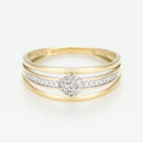 Bague "Jelena" D0,10/37 - Or Jaune 375/1000