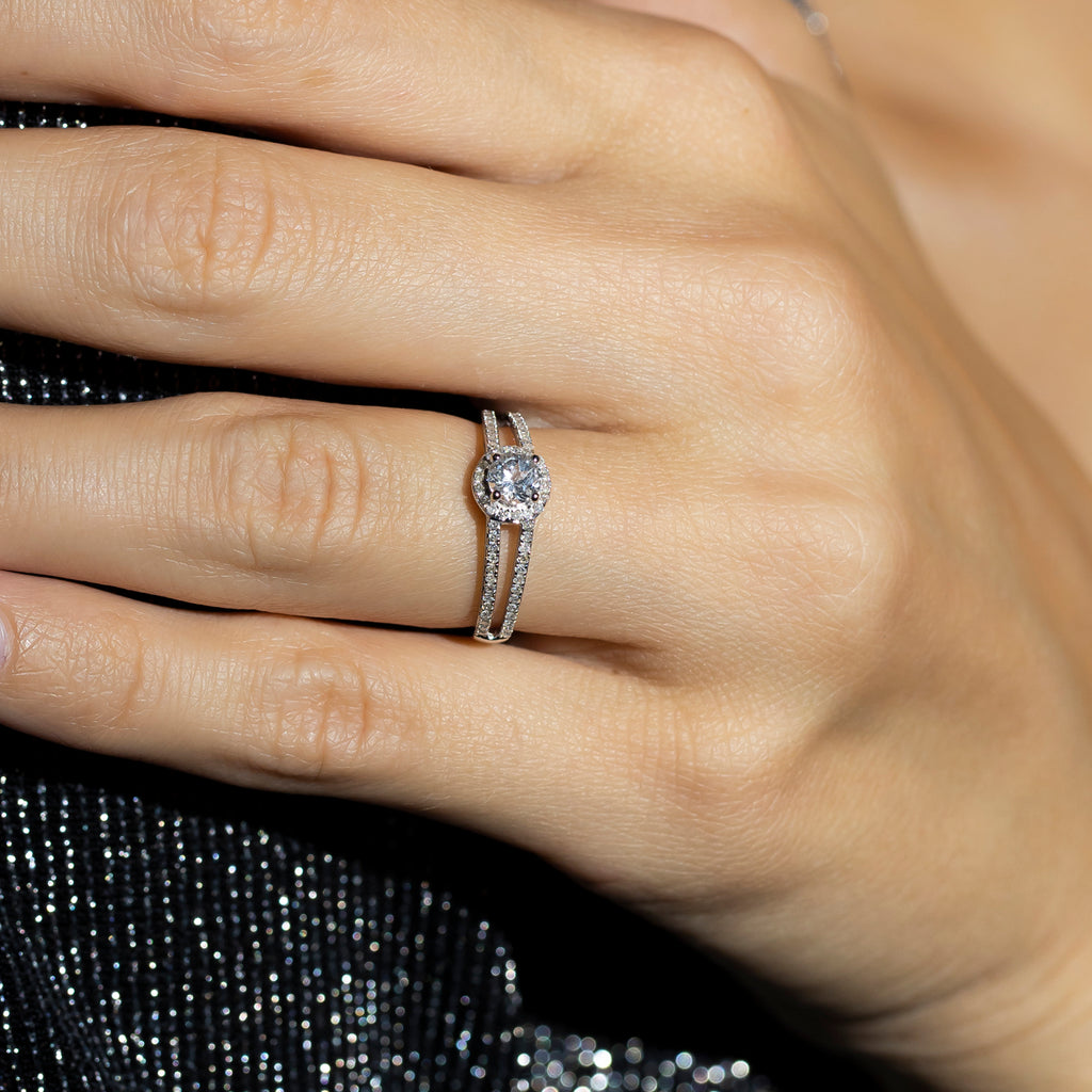 Bague "Brillants Baguettes"