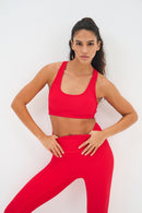 Brassiere Lotus - Rouge - Femme