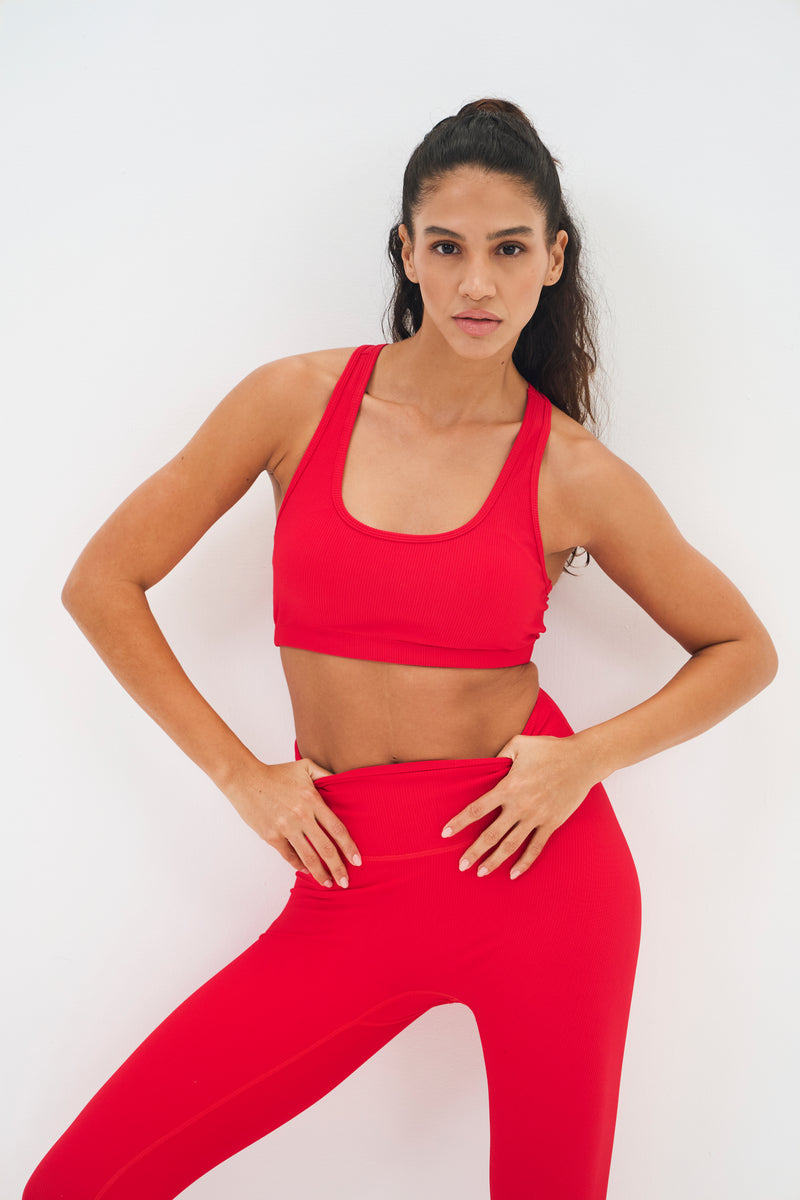 Brassiere Lotus - Rouge - Femme