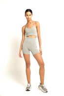 Racerback Sports Bra gray beige