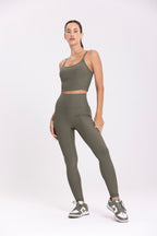 Lotus Sports Bra - Green