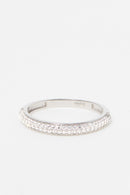 Bague "Amour Innocent" Or Blanc 375/1000 Et Zirconium