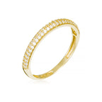 Bague "Amour Innocent" - Or Jaune 375/1000 Et Zirconium