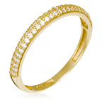 Bague "Amour Innocent" - Or Jaune 375/1000 Et Zirconium