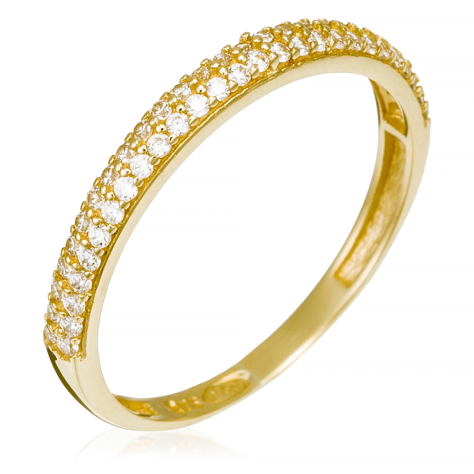 Bague "Amour Innocent" - Or Jaune 375/1000 Et Zirconium