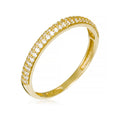 Bague "Amour Innocent" Or Jaune 375/1000 Et Zirconium