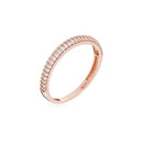 “Innocent Love” Ring – 375/1000 Rose Gold And Zirconium
