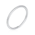 Bague "Pour Toujours" Or Blanc 375/1000