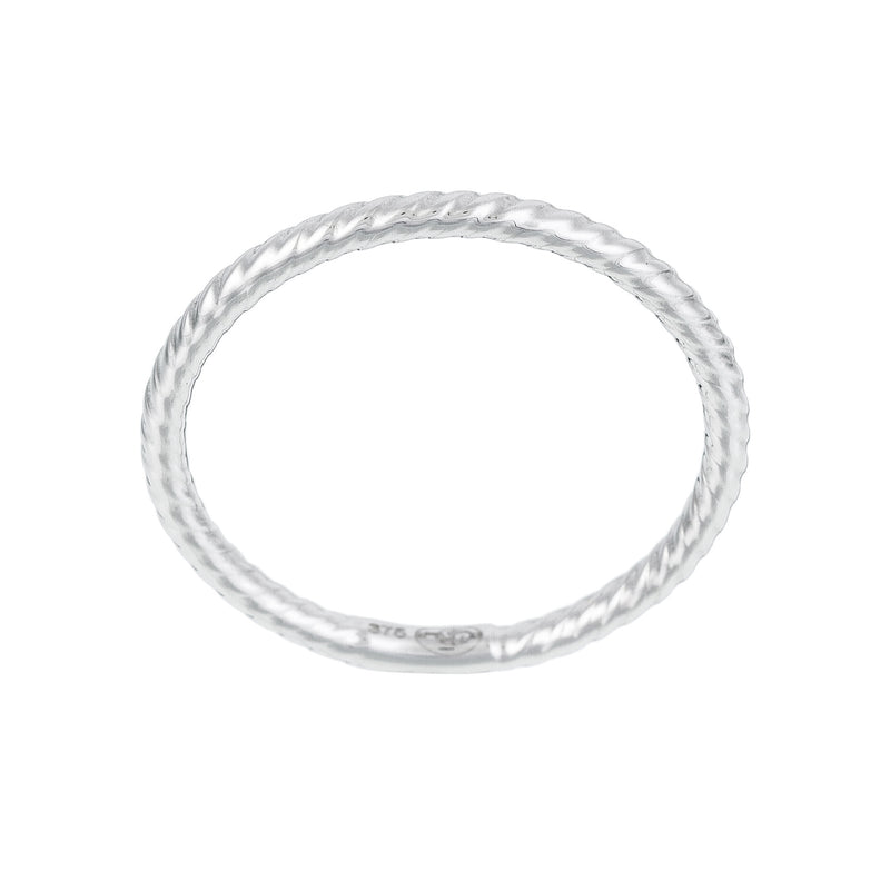 Bague "Pour Toujours" Or Blanc 375/1000