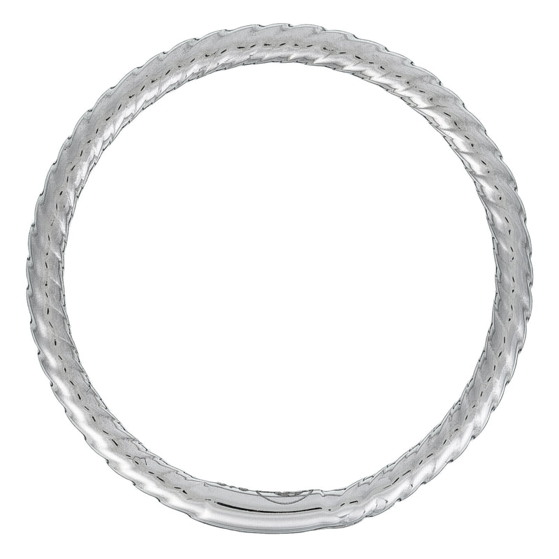 Bague "Pour Toujours" Or Blanc 375/1000