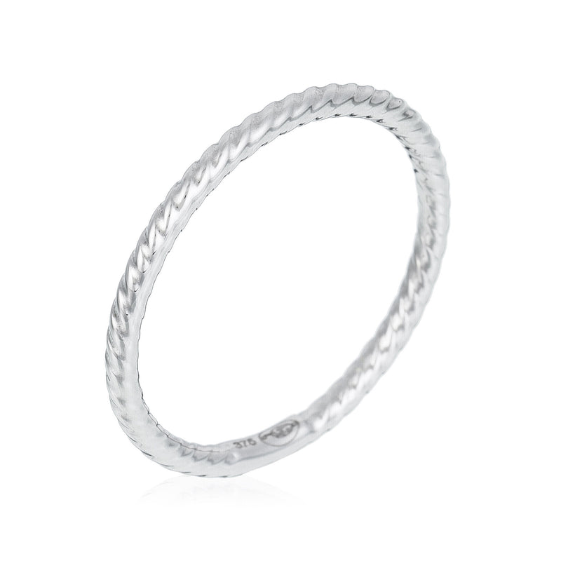 Bague "Pour Toujours" Or Blanc 375/1000