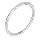 Bague "Pour Toujours" Or Blanc 375/1000