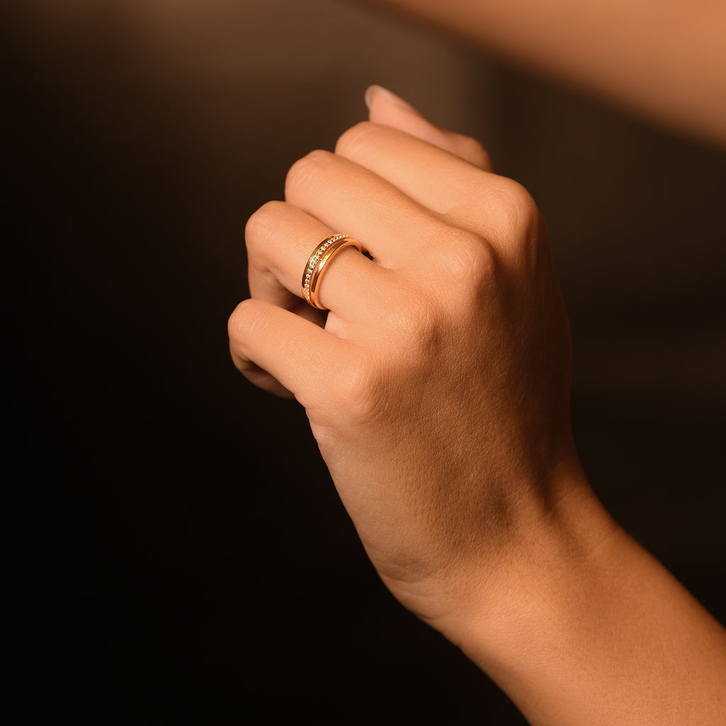 Bague "Lovers" Or Jaune 375/1000