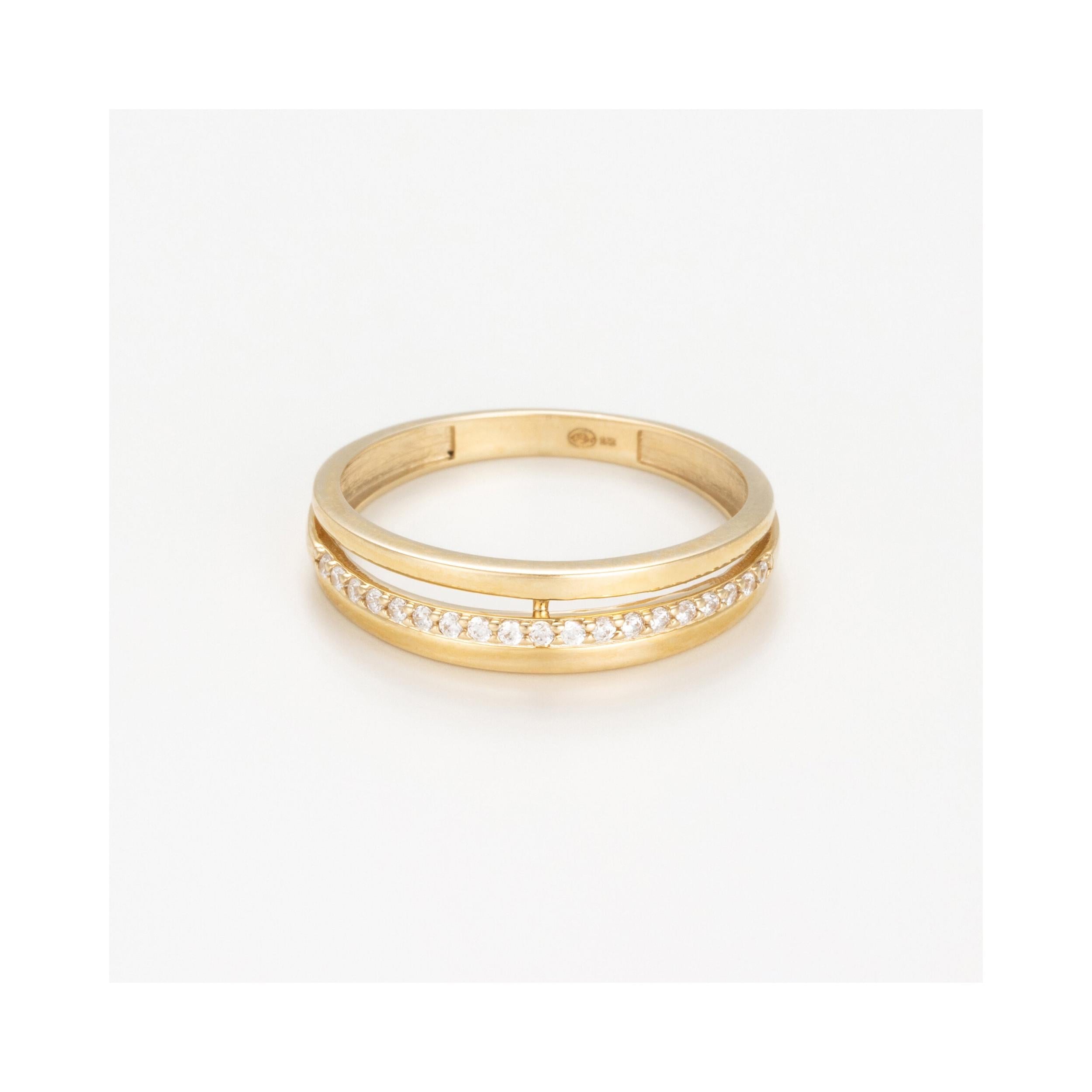 "Lovers" Ring in 375/1000 Yellow Gold