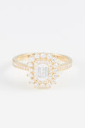 Bague "My Queen" Or Jaune 375/1000 Et Zirconium
