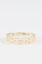 Bague "Ana" Or Jaune 375/1000 Et Zirconium