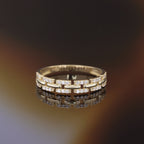 Bague "Ana" Or Jaune 375/1000 Et Zirconium
