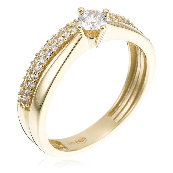 Bague "Fiancée" Or Jaune 375/1000