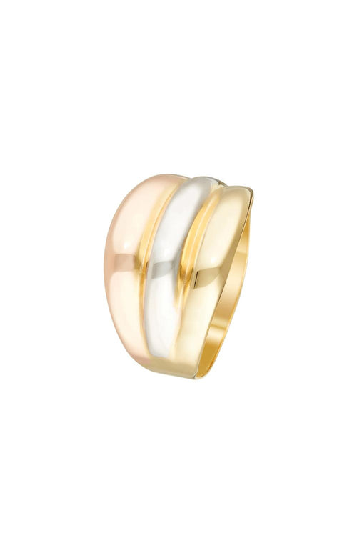 "Trianon" Ring - Yellow Gold - Rose Gold And - 375/1000 White Gold