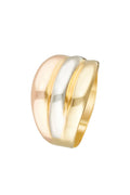 Bague "Trianon" Or Tricolore 375/1000