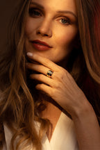 Bague "Trianon" Or Tricolore 375/1000