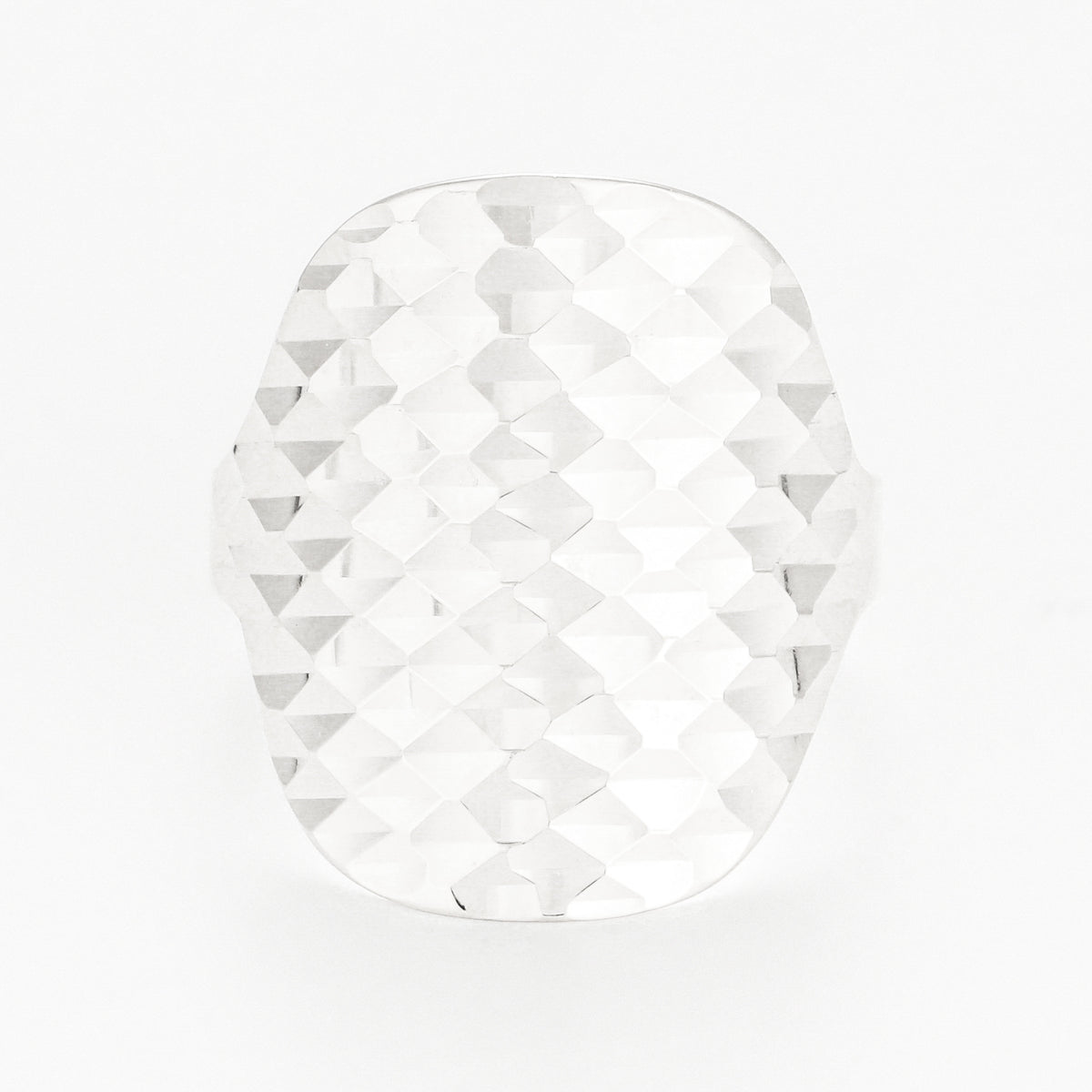 Bague "Armadillo" Or Blanc 375/1000