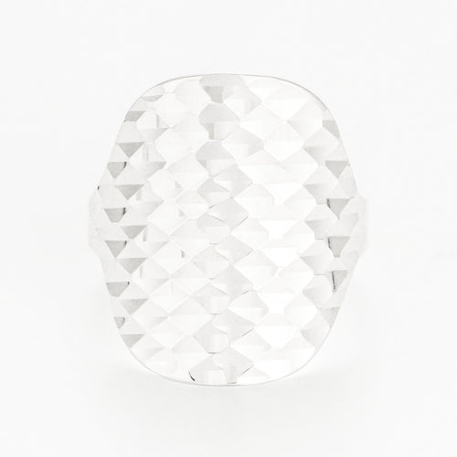 Bague "Armadillo" Or Blanc 375/1000