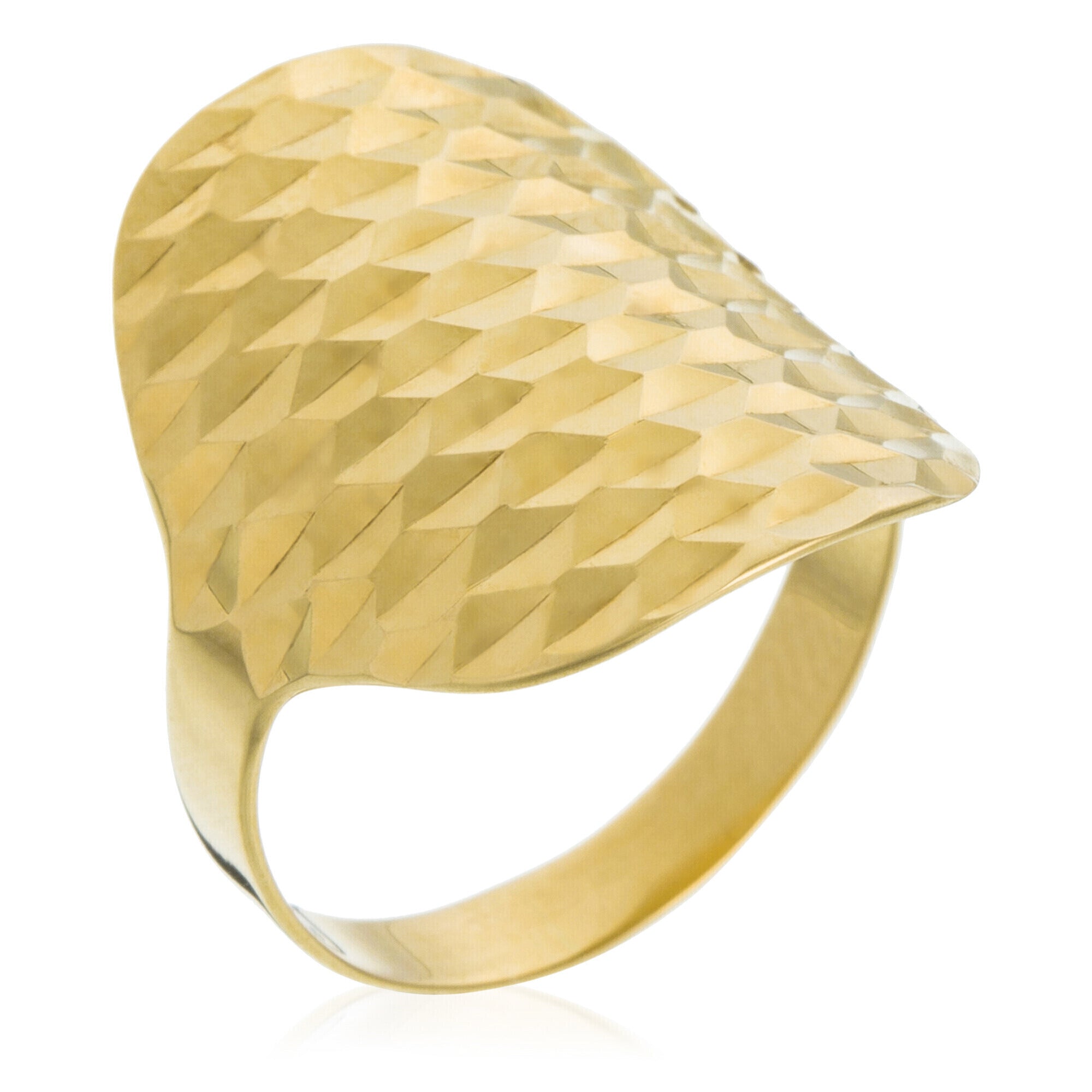 "Armadillo" Ring - 375/1000 Yellow Gold