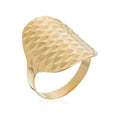 "Armadillo" Ring in 375/1000 Yellow Gold