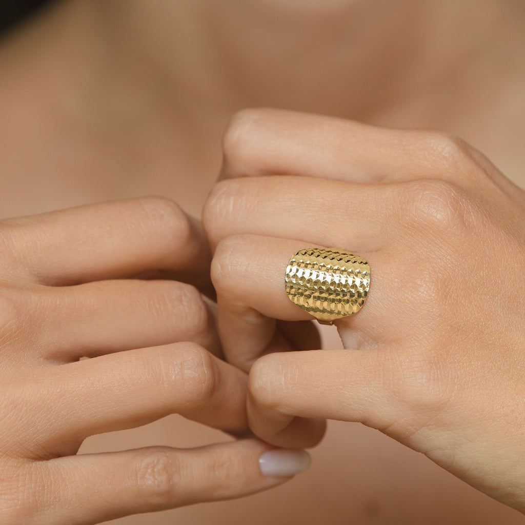 Bague "Armadillo" Or Jaune 375/1000