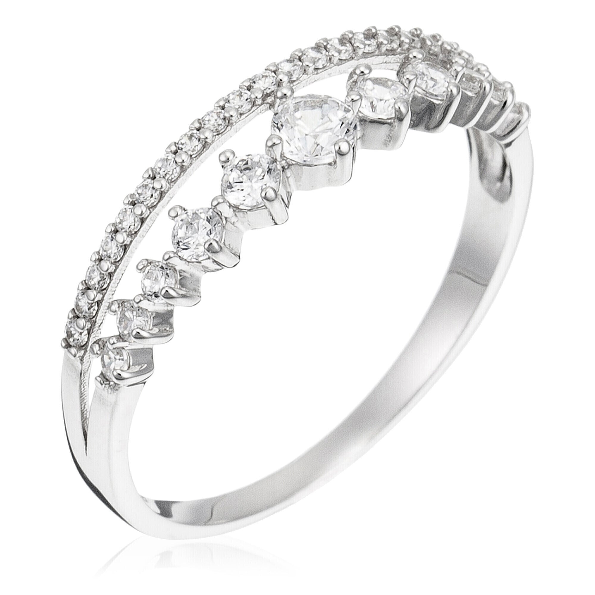 Anillo “Mi Reina” – Oro blanco 375/1000