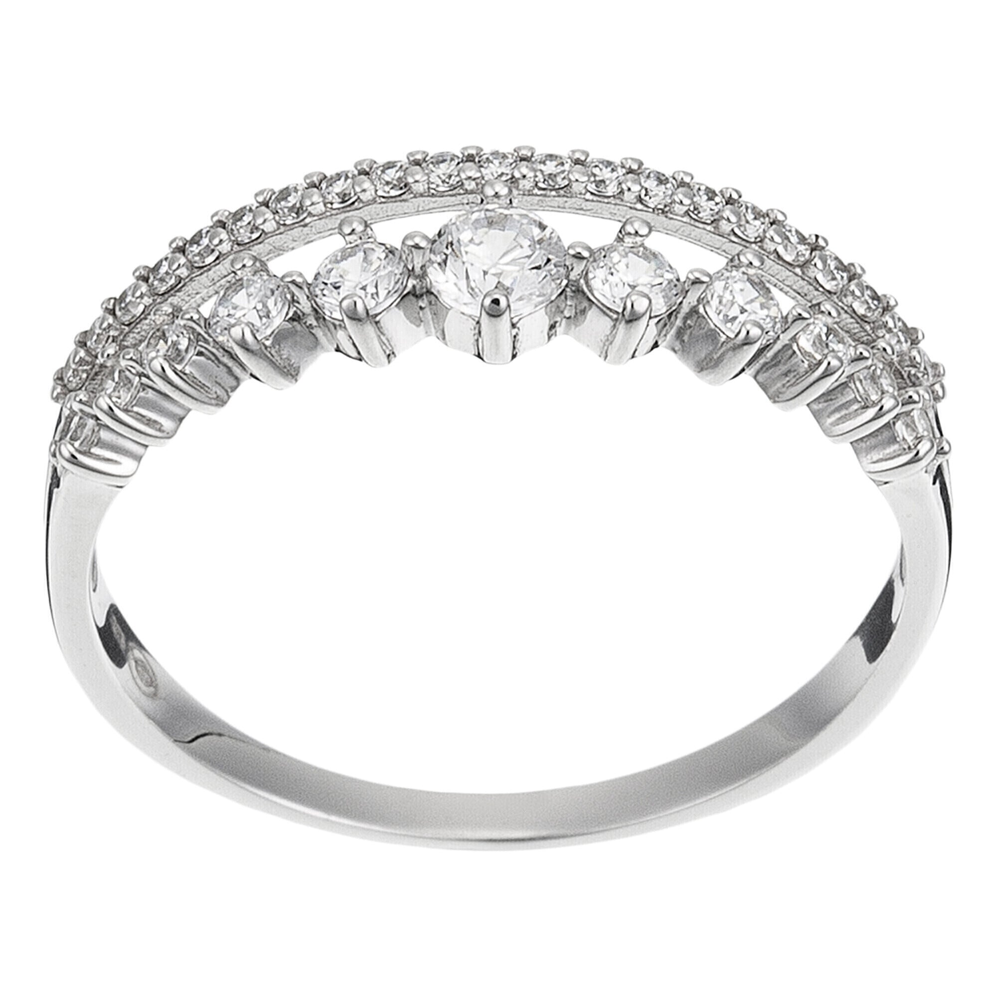 Anillo “Mi Reina” – Oro blanco 375/1000