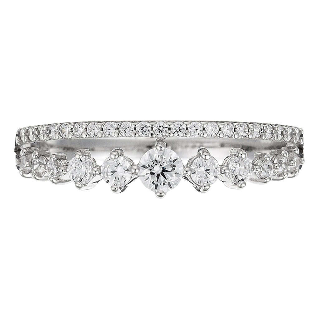 Anillo “Mi Reina” – Oro blanco 375/1000