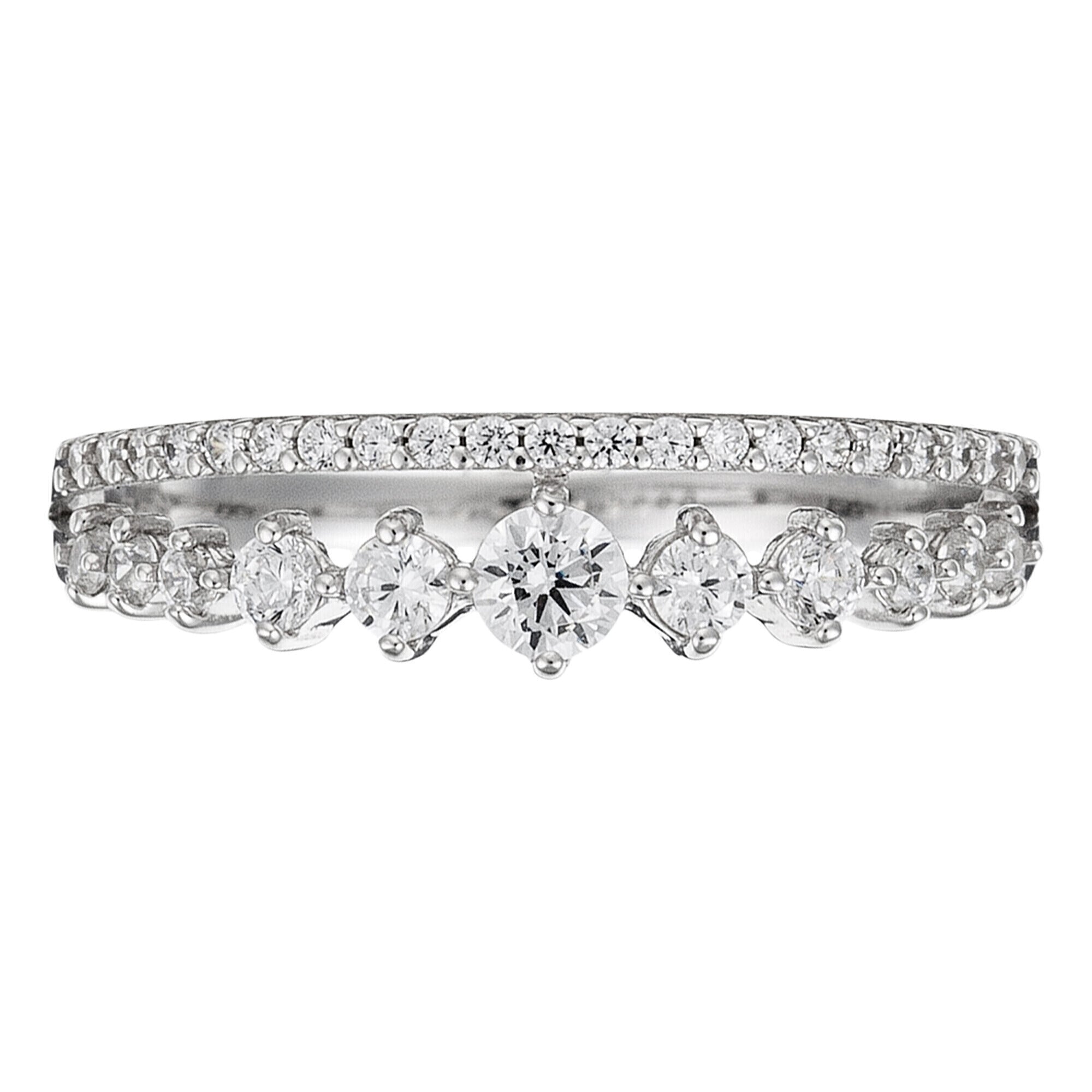 Anillo “Mi Reina” – Oro blanco 375/1000