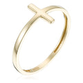 Bague "Croix" Or Jaune 375/1000