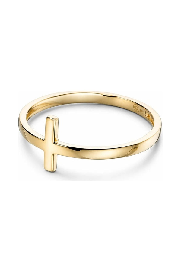 Ring "Croix" Geelgoud 375/1000