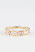 Bague "Brighton" Or Jaune 375/1000 Et Pierre Précieuse