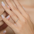 Bague "Bella" Or Jaune 375/1000 Et Zirconium