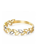 Bague "Feuille Détachée" Or Bicolore 375/1000