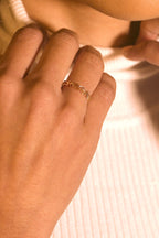 Bague "Feuille Détachée" Or Bicolore 375/1000