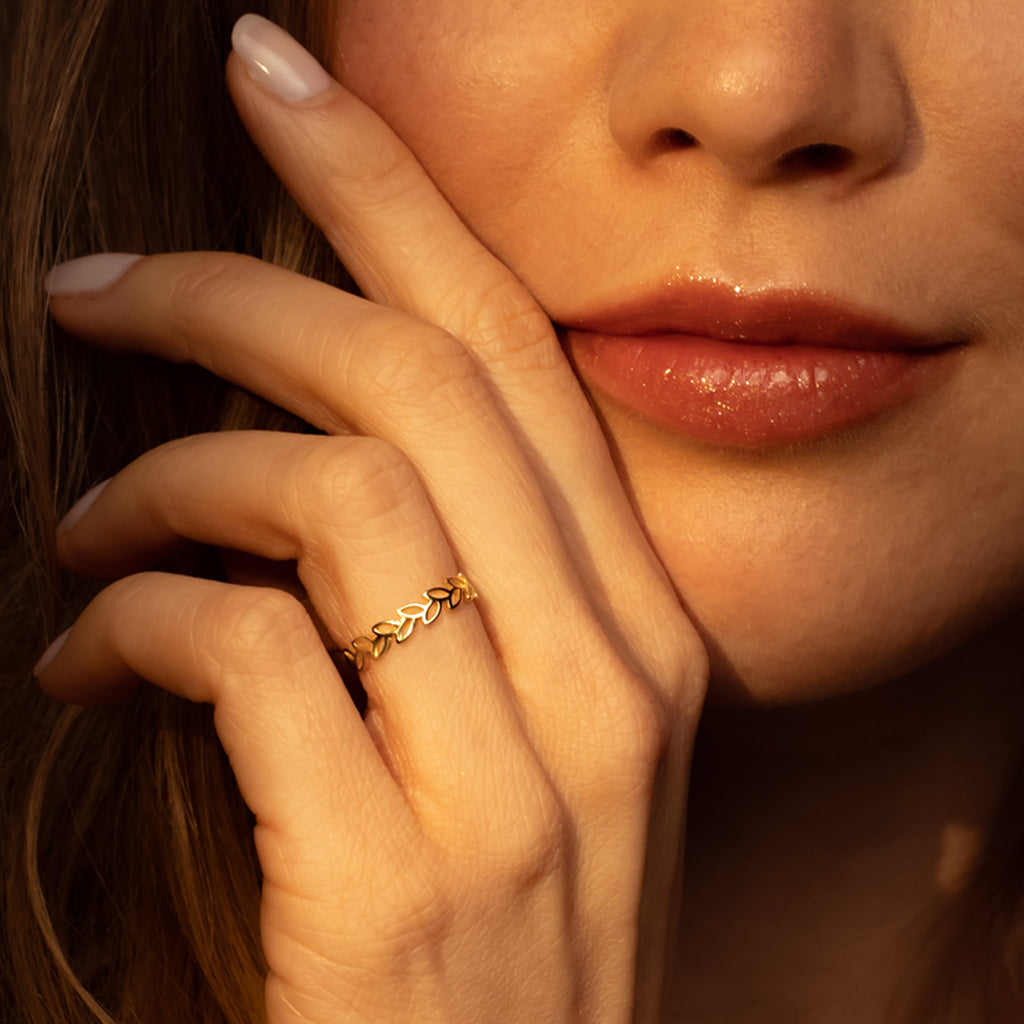 Bague "Feuille Détachée" Or Jaune 375/1000