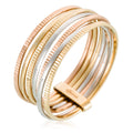 Bague "Acapulco"  Or Tricolore 375/1000